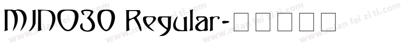 MJNO30 Regular字体转换